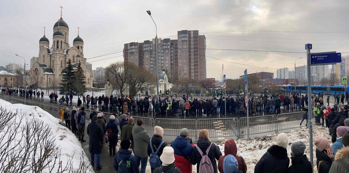 Funeral y ceremonia de despedida del político opositor ruso Alexei Navalny en Moscú