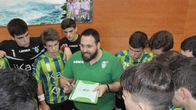 Nacho Moyano, este fin de semana con el Ikasa en Pontevedra. // Santos Álvarez