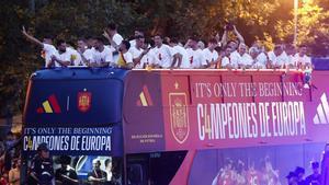 Celebración de la selección española en Madrid