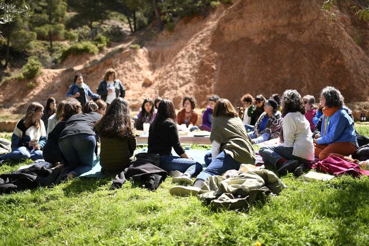 La Asociación Amas Sororas de Alcorisa, en una de las actividades grupales.
