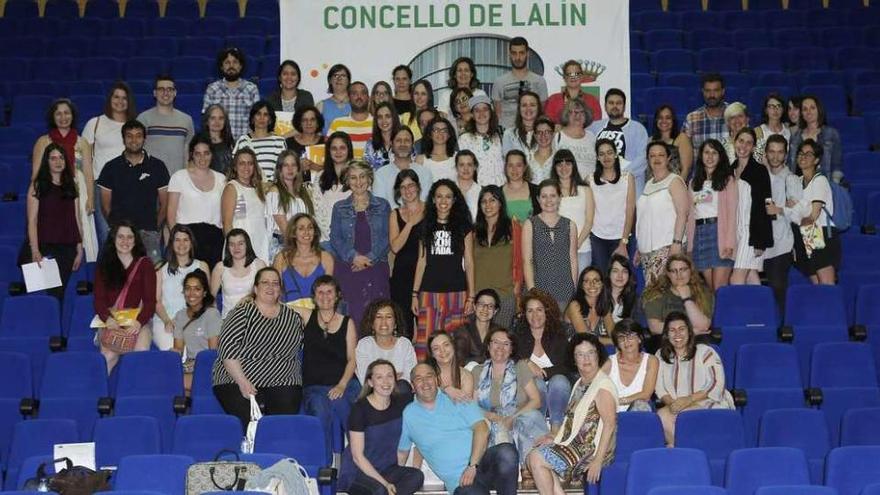 Organizadores, conferenciantes y alumnos, en la clausura del curso de verano. // Bernabé/Javier Lalín