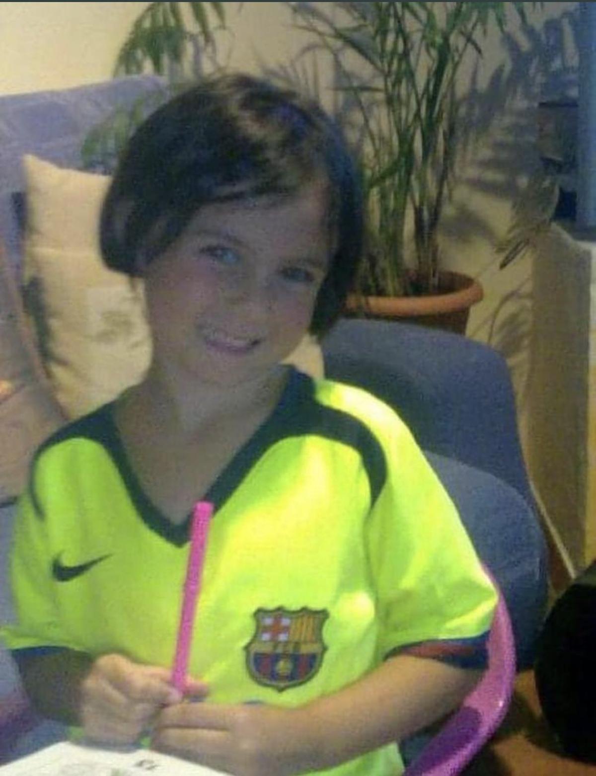 Chiara Oliver con la camiseta del Barça