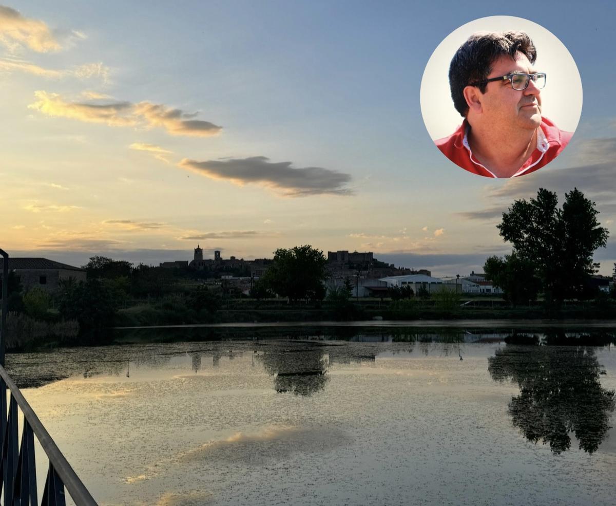 El puente del estanque de San Lázaro en Trujillo