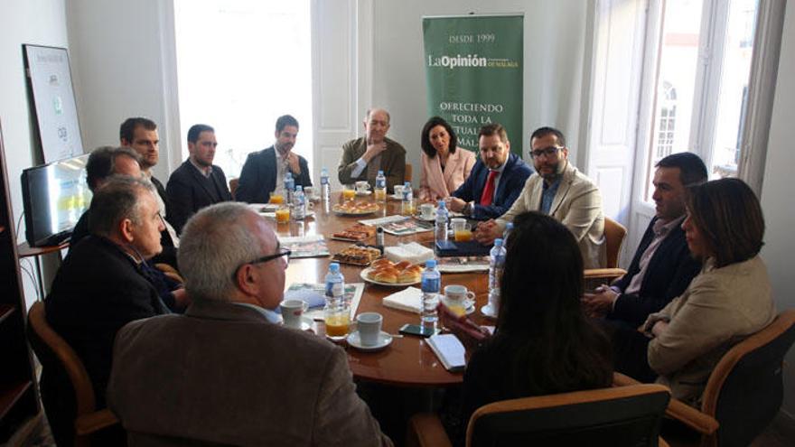 Imagen del encuentro en la nueva sede de La Opinión de Málaga, en la calle Salvago.