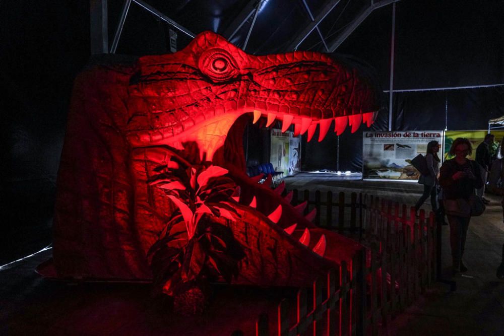 La exposición itinerante 'Dinosaurs Tour', la considerada como mayor muestra de estos animales animatrónicos a escala real se encuentra en una carpa junto al Palacio de Congresos hasta el domingo 16