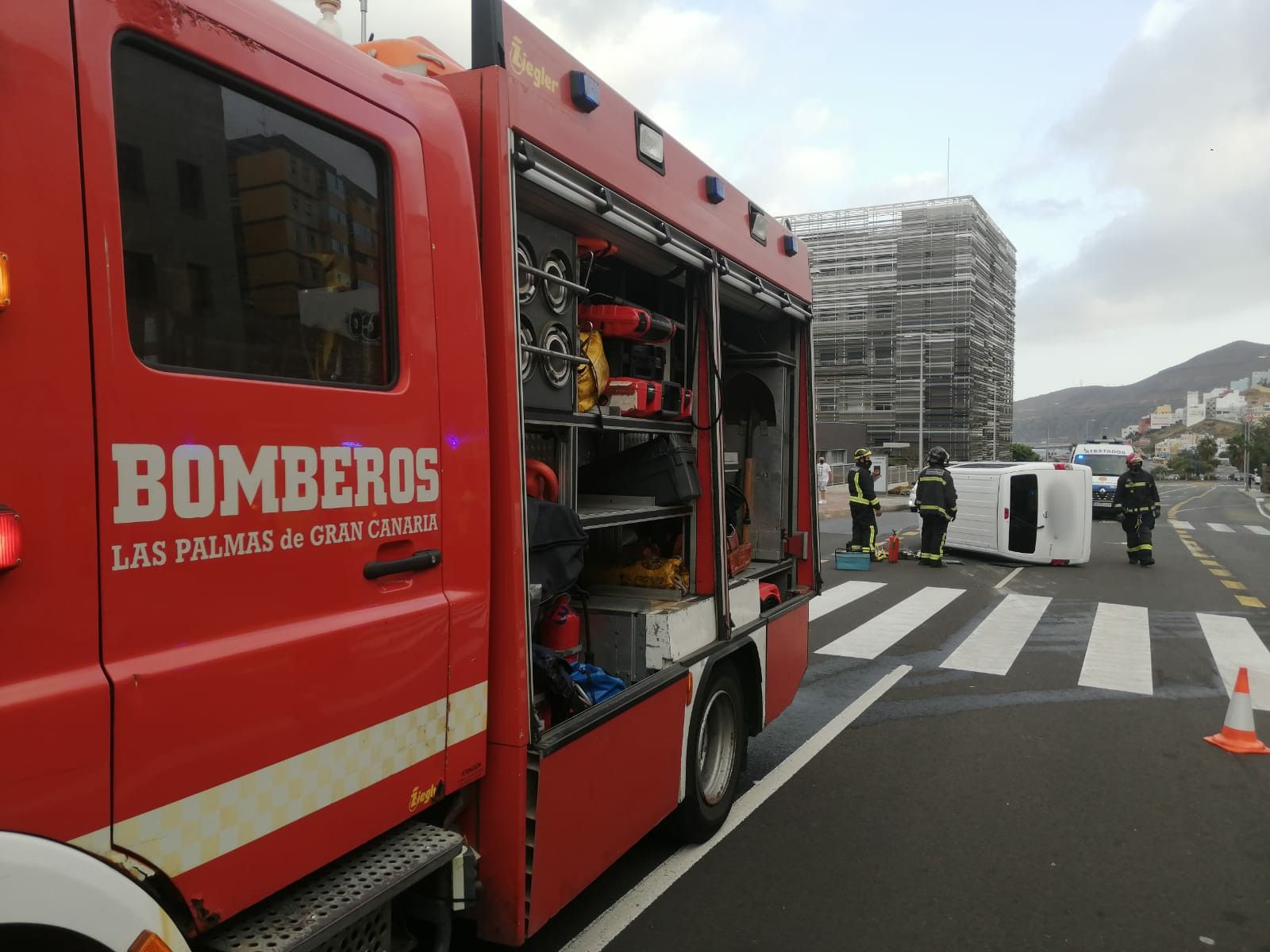 Accidente en la subida a El Lasso