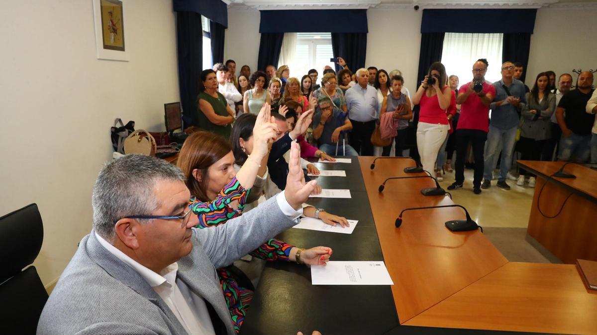 David Castro, en primer término.