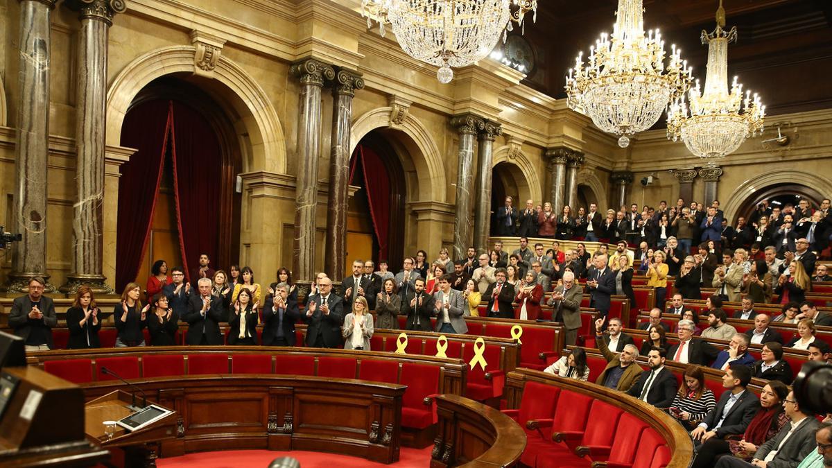 Sesión en el Parlament, el pasado 24 de marzo.