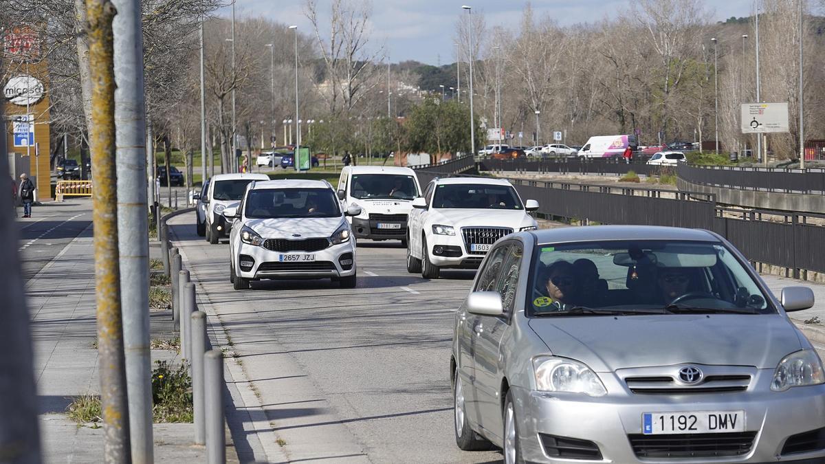 A l'avinguda Josep Tarradellas el trànsit s'ha reduït gairebé un 30%.