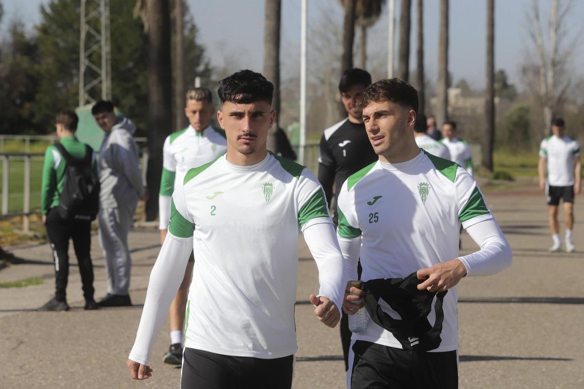 Vilarrasa, en el centro, en un entrenamiento.