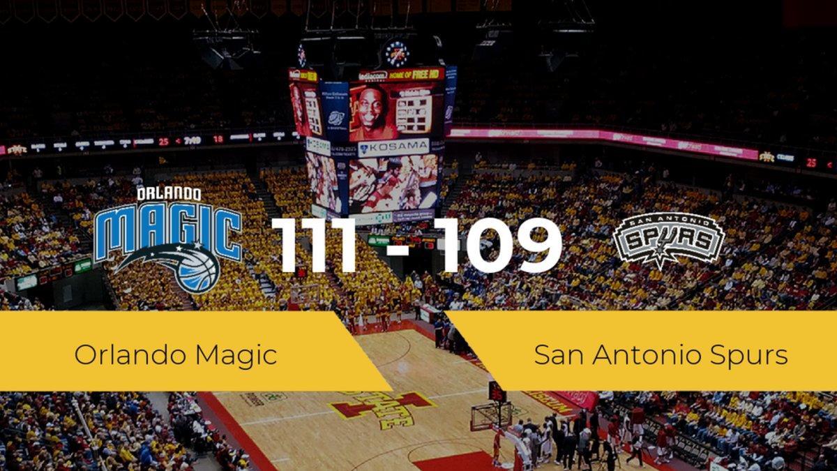 Triunfo de Orlando Magic ante San Antonio Spurs por 111-109