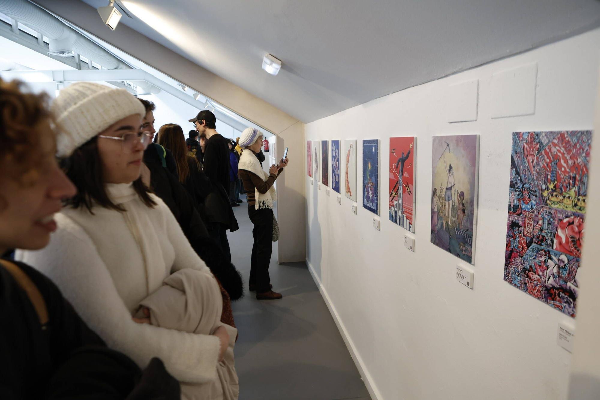 La presentación en Gijón de la Asociación de Profesionales de la Ilustración de Asturias, en imágenes
