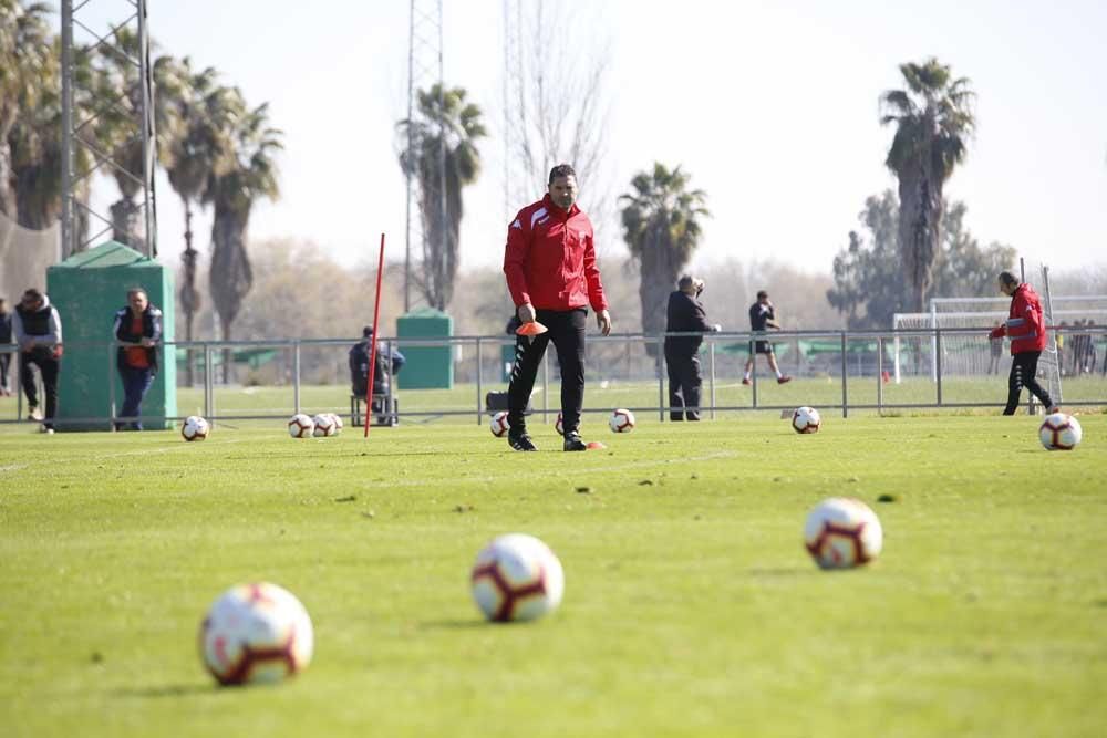 Primer entrenamiento de Rafa Navarro