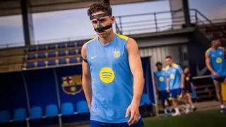 La hora de la máscara: Fermín vuelve a entrenar con el Barça