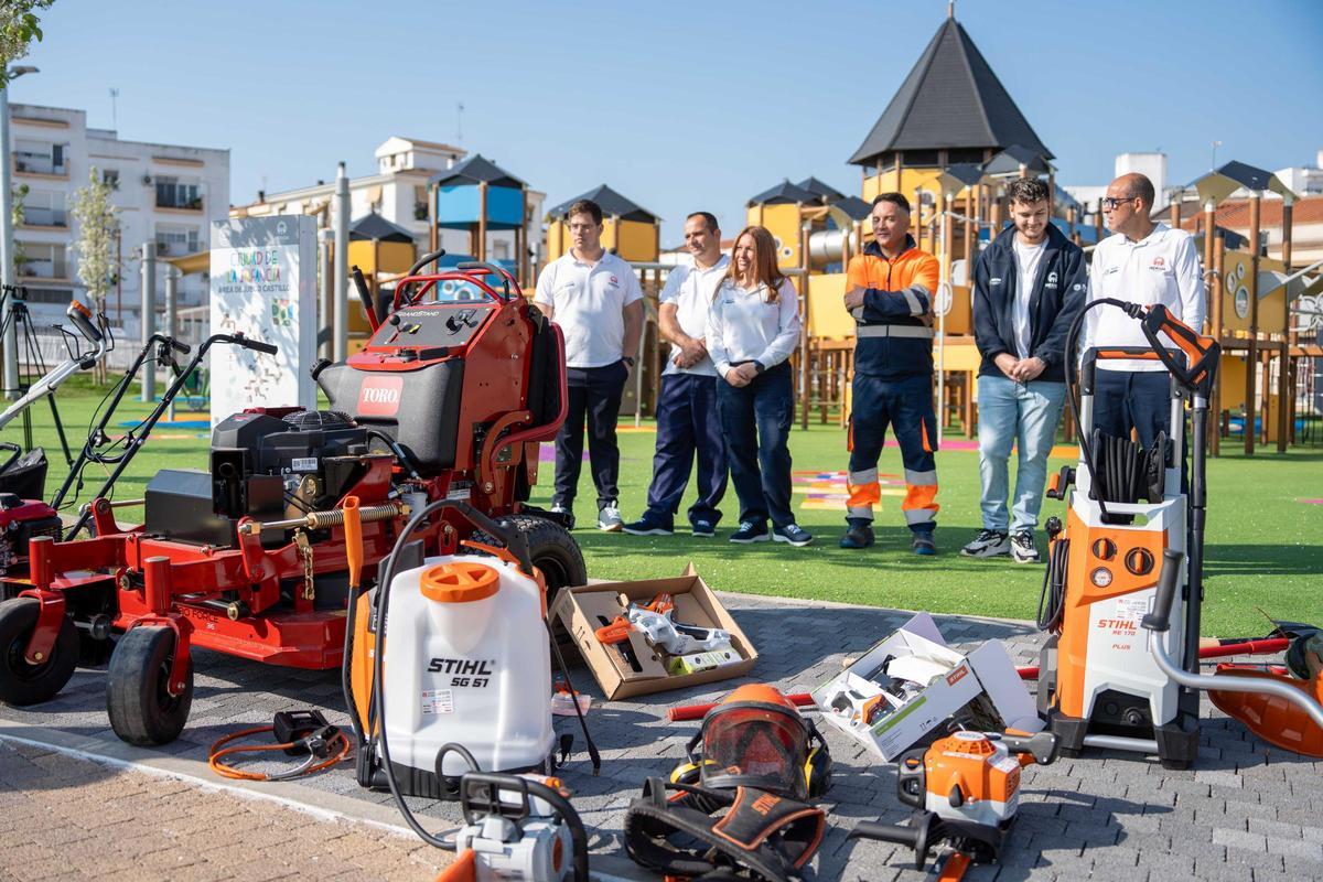 Presentación del material para la Ciudad de la Infancia, este martes.