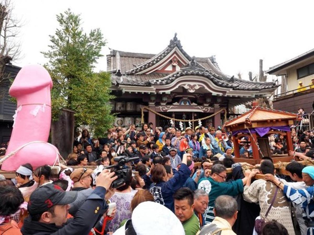 Imatge de les celebracions del Kanamara Matsuri, el passat 6 d’abril.