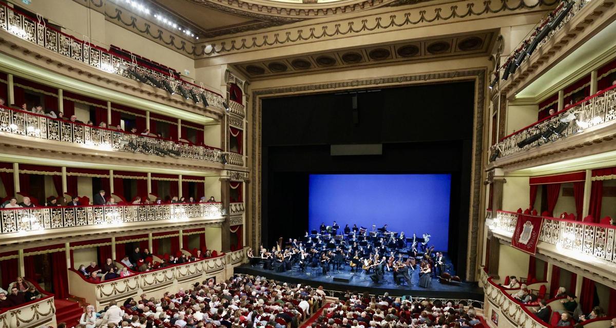 El teatro Campoamor, durante uno de los conciertos de Año Nuevo.