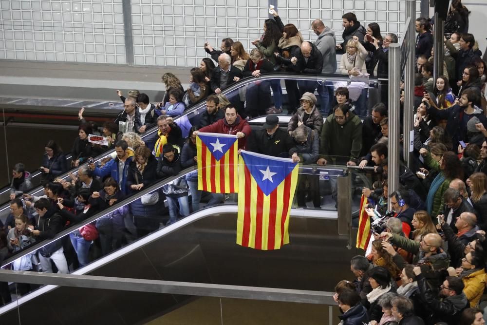 Tall de l'AVE a l'estació de Girona