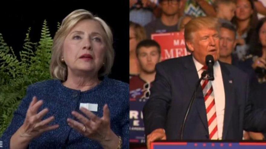 Hillary Clinton y Donald Trump preparan el debate electoral