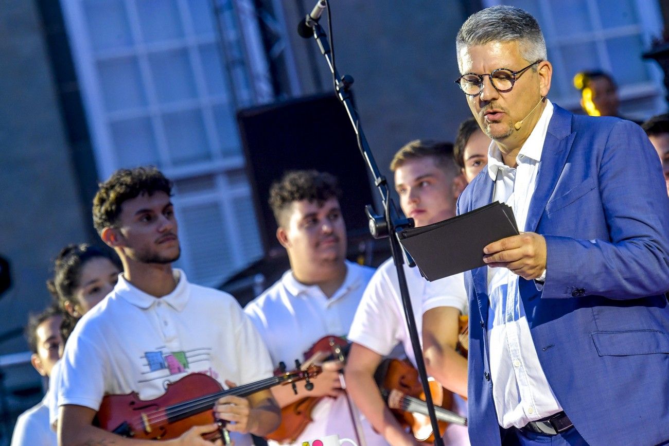 José Brito en el pregón de las Fiestas Fundacionales 2022 de Las Palmas de Gran Canaria