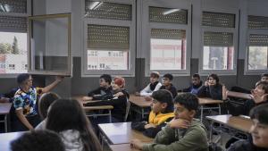 Aula de un instituto público en Badalona, el pasado mes de noviembre.