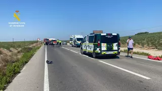 Un alumno de la Guardia Civil en prácticas salva la vida a una mujer en un accidente en Lebrija