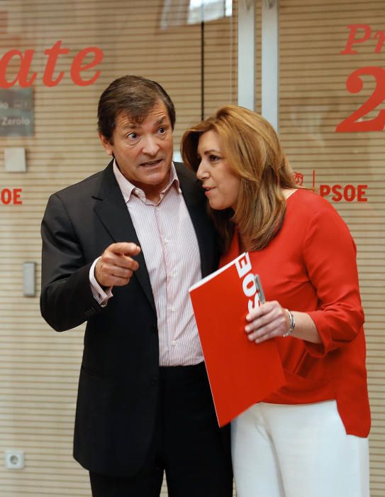 El debate entre los candidatos del PSOE, en imágenes