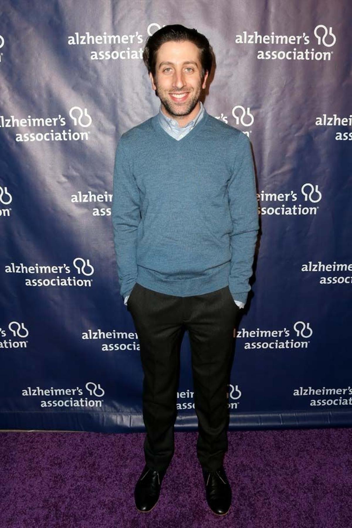 Simon Helberg, en la gala para la lucha contra el alzhéimer.