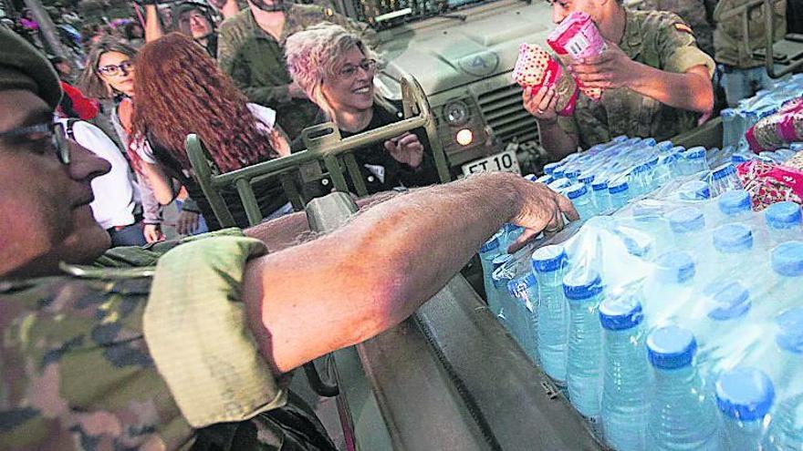 Efectivos militares, en un anterior Telemaratón