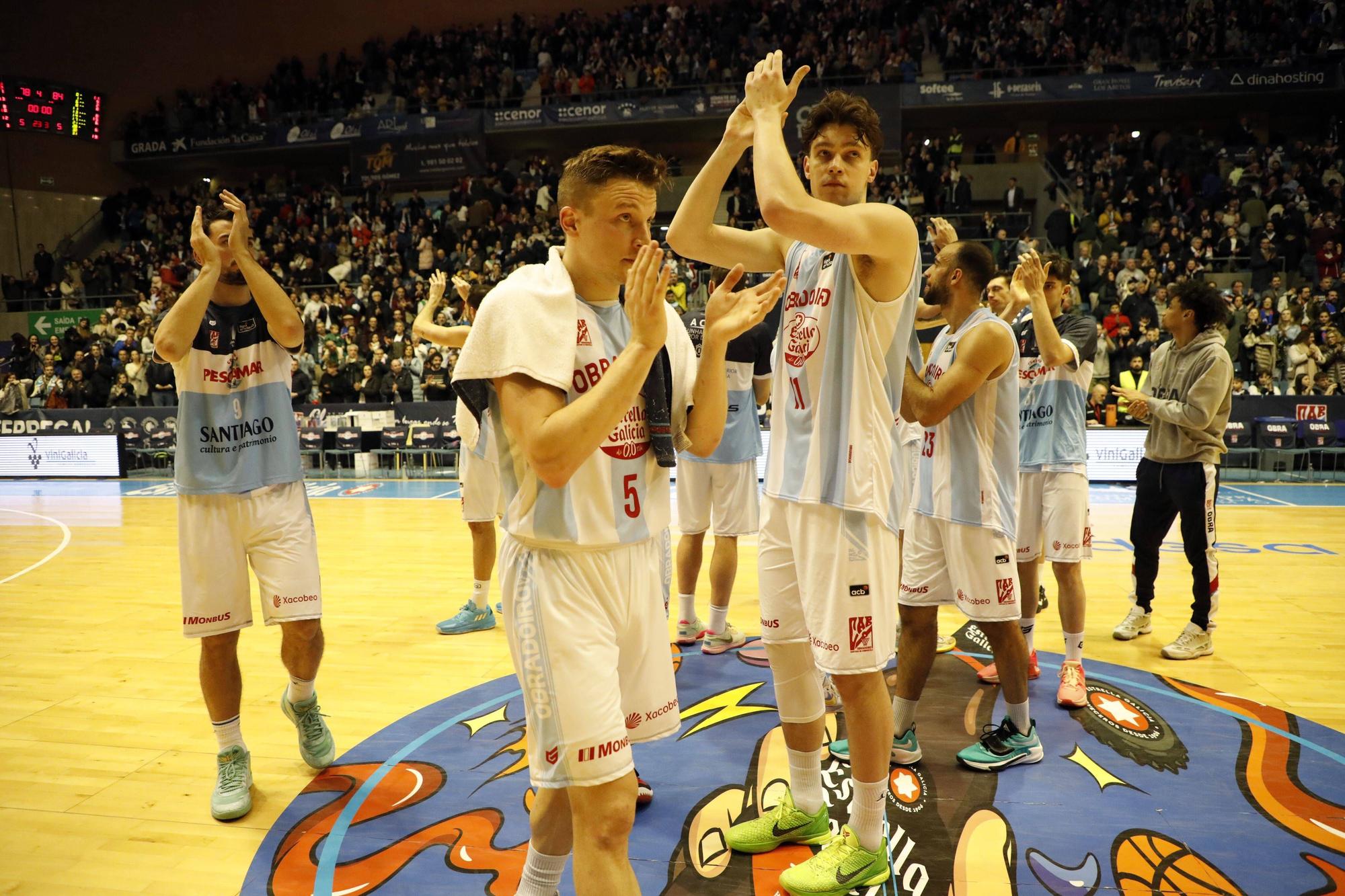 El Obradoiro cae ante el líder de la ACB: Obradoiro 78 - 84 Real Madrid