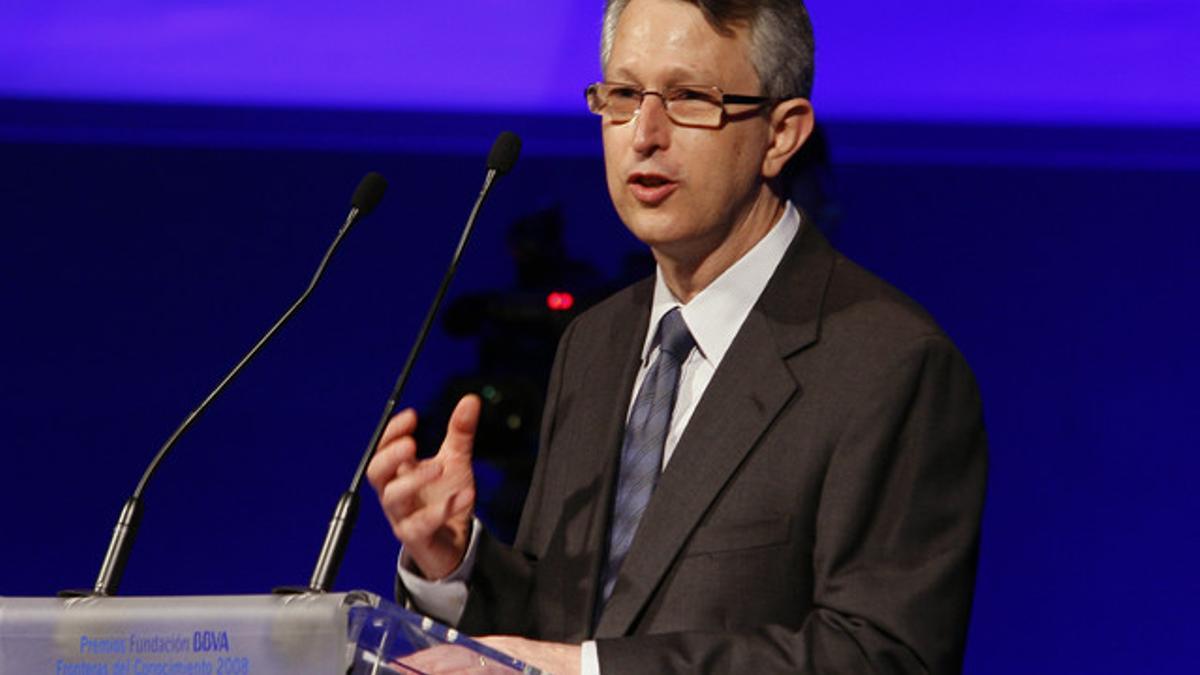 El doctor Joan Massagué, tras recibir un premio en Biomedicina de la Fundación BBVA, en el 2009.