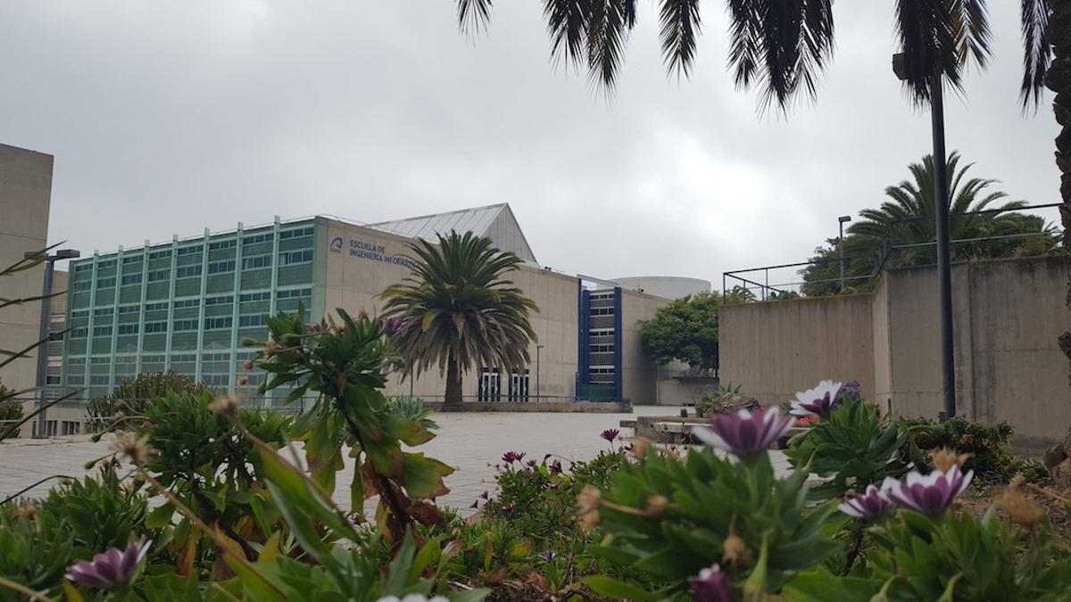 Edificio de Informática y Matemáticas, en el Campus de Tafira.