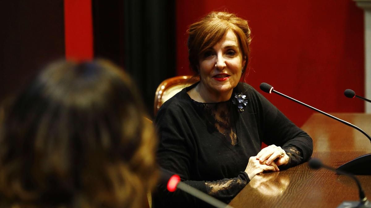 Elvira Lindo, durante su participación en el ciclo El tiempo de las mujeres.
