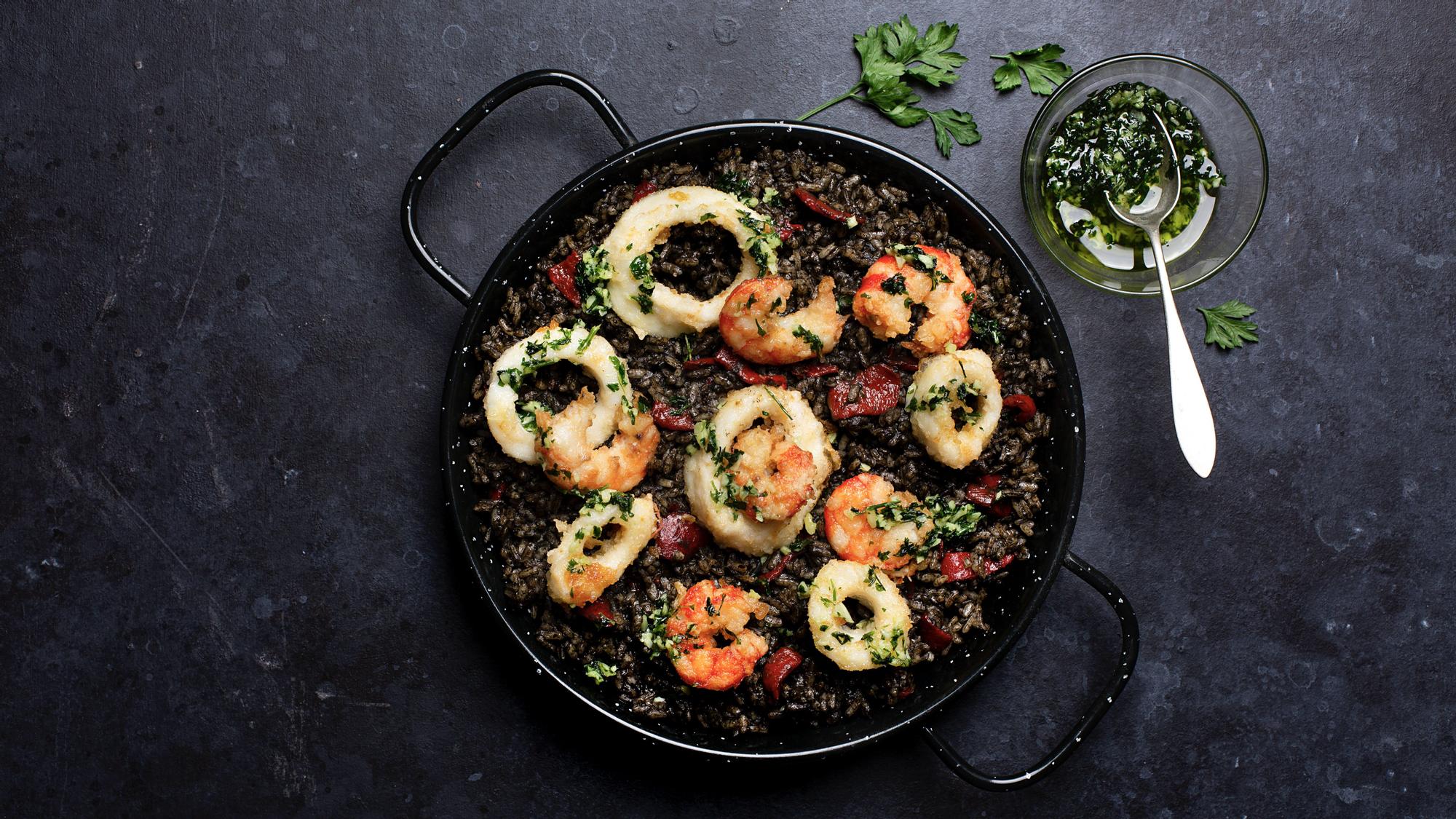 Los mejores acompañantes para el arroz negro con calamares y verduras en la Thermomix