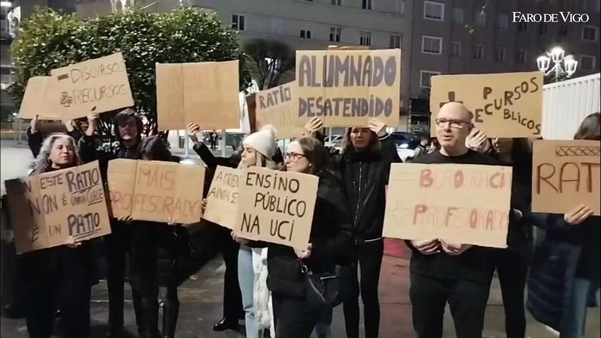 Arranca la huelga de 48 horas en la enseñanza media, FP y de régimen especial de Galicia
