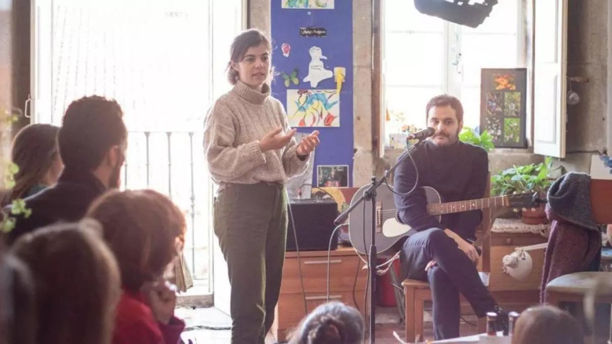 Teresa Villamor y Tomás Porteiro en el festival 'Faino Ti' de 2023