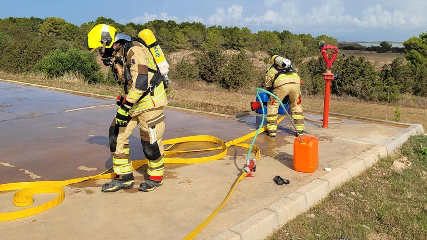 Simulacro de incendio en los centros de salud de Ibiza y Formentera