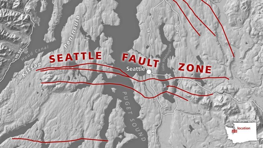 Revelan el origen de la falla geológica de Seattle, una de las más peligrosas del mundo