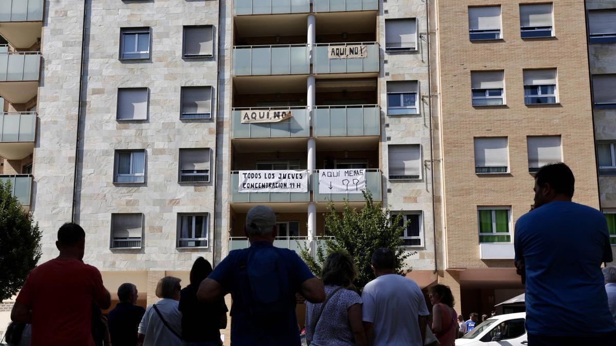 Una de las protestas de los vecinos.