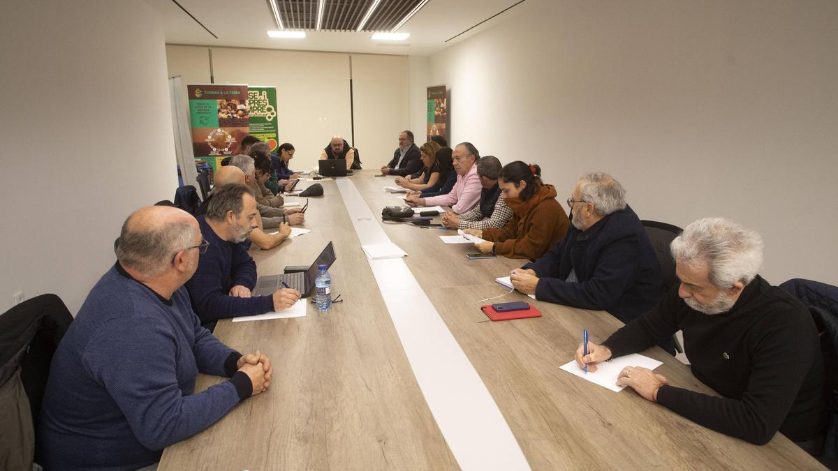 Foto de archivo de una reunión de la Mancomunitat