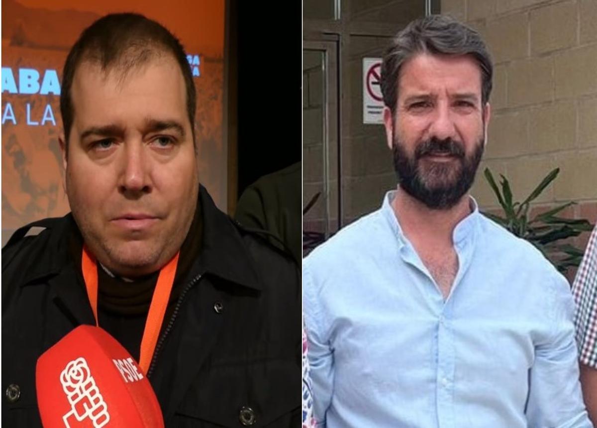 El alcalde del PSOE, Pablo Girona, y Pablo García, del PP, que será primer teniente de Alcalde.