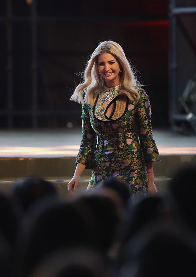 Ivanka Trump con vestido de Erdem de flores