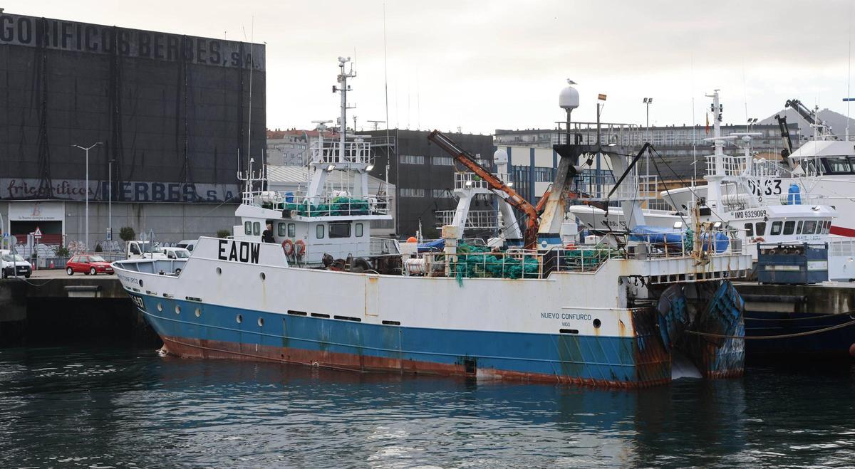 Dos arrastreros de Gran Sol amarrados en Beiramar a comienzos de año