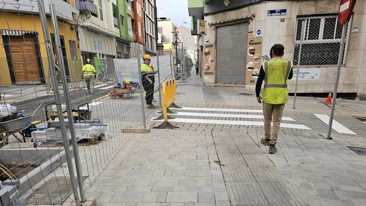 Tramo abierto de la calle La Rosa