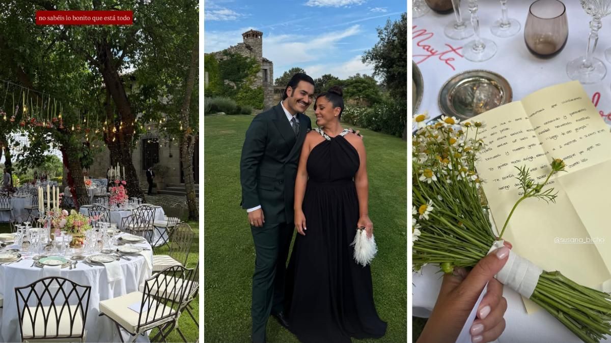 Anabel Pantoja en la boda de Susana Bicho