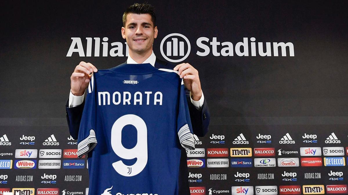 Morata, en su presentación: "Es bonito estar de vuelta en la Juventus"