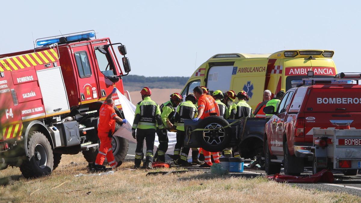 Accidente de tráfico mortal en Herrera de Pisuerga