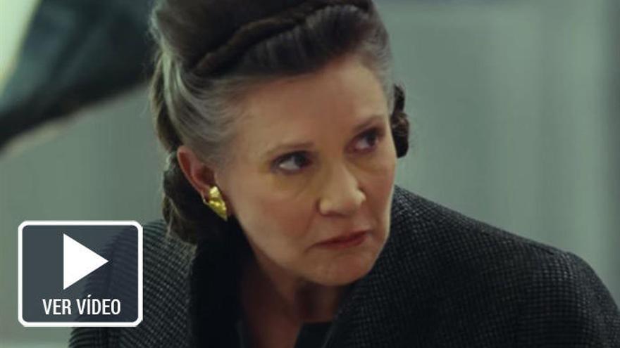 Carrie Fisher en &#039;Star Wars: Los últimos jedi&#039;.