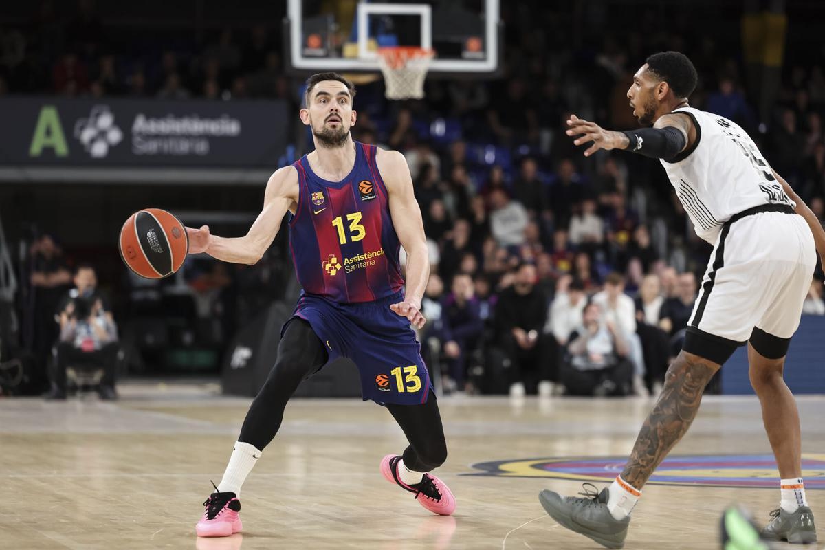 Tomas Satoransky, en acción frente al Partizan.