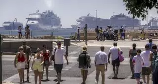 Cinco cruceros esquivan el tope máximo permitido en el puerto de Palma